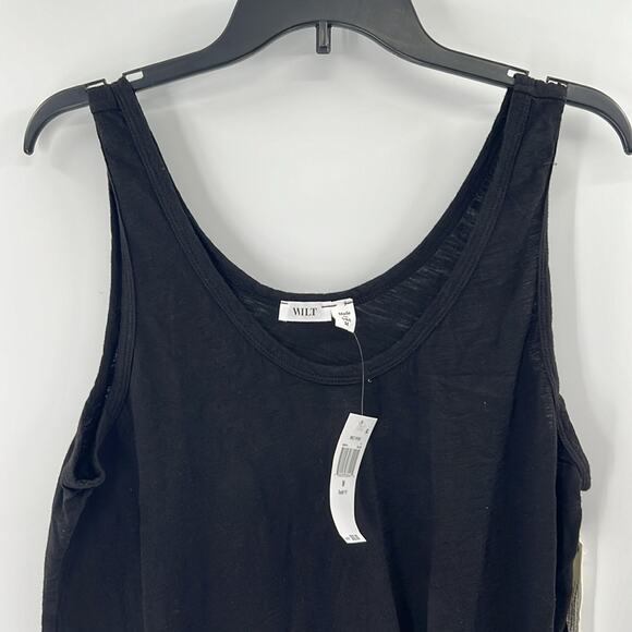 WILT Women's Side Tie Tank Top - Black - Medium - New with tags - Picture 2 of 7